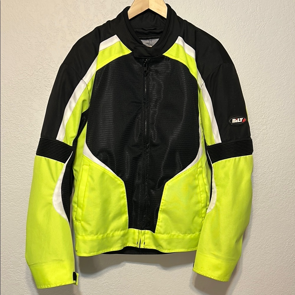 BILT Neon Yellow Motorcycle Jacket